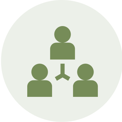 a graphic of connected people