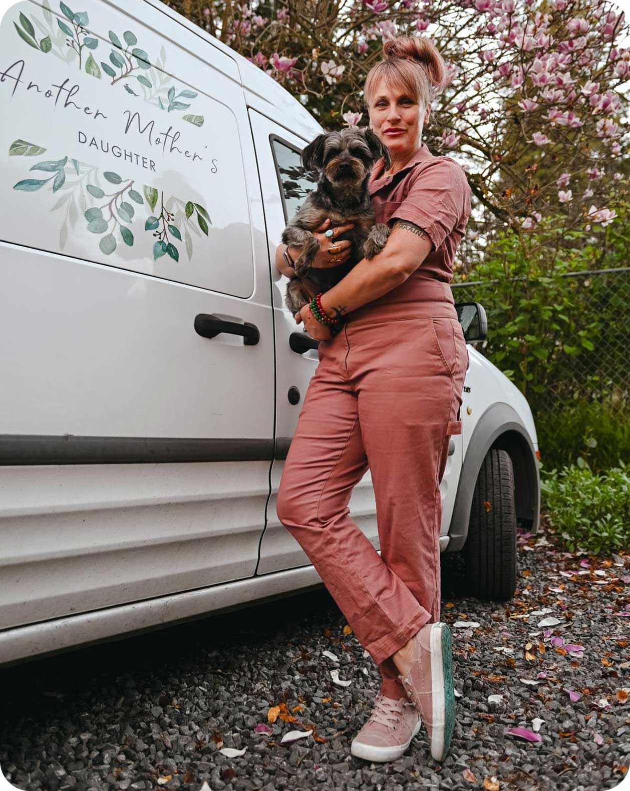 Laurie Levin and her dog 
